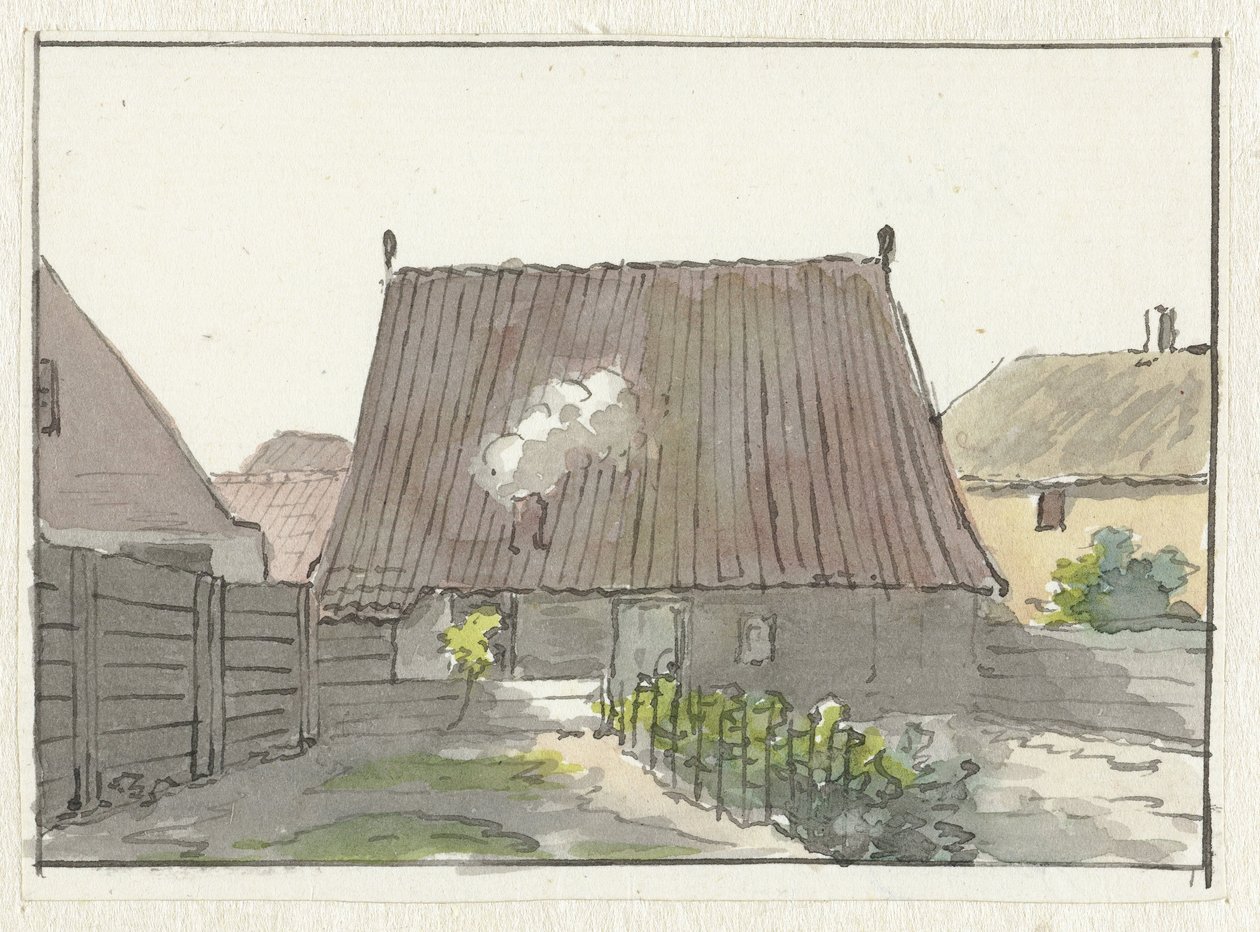 裏庭のある家 作： Pieter Bartholomeusz床屋