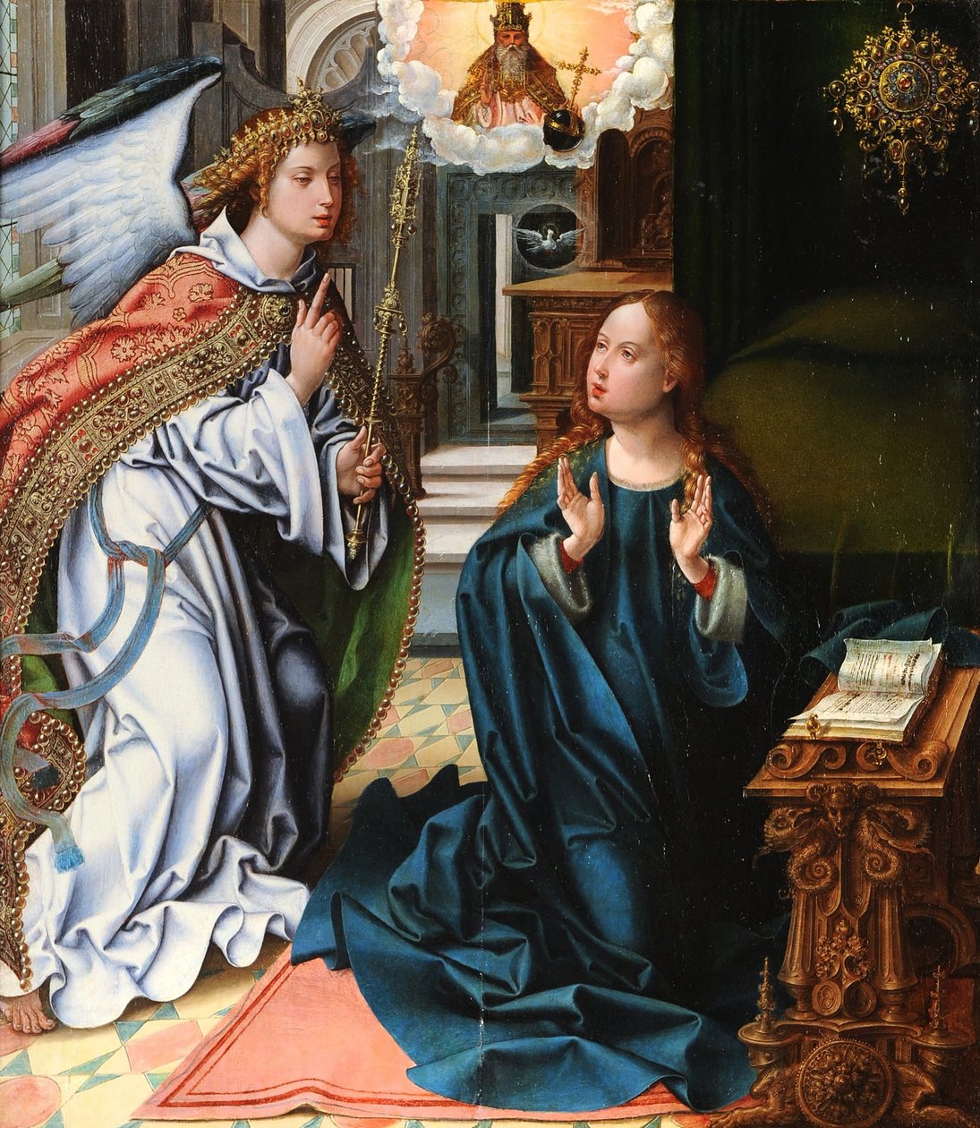 受胎告知 作： Pieter Coecke van Aelst