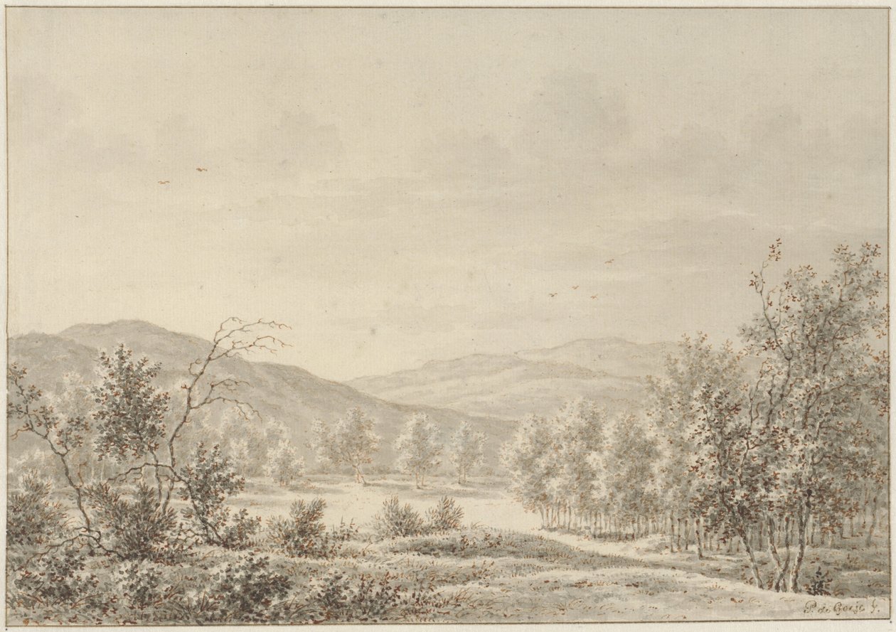 丘の風景 作： Pieter de Goje