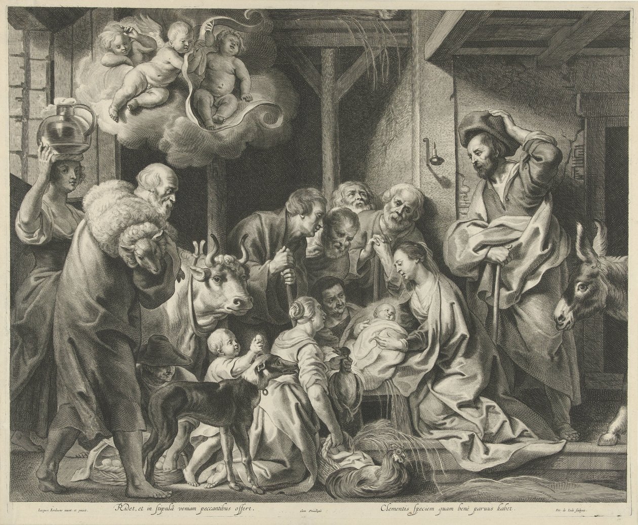 羊飼いの礼拝 作： Pieter de Jode（II）