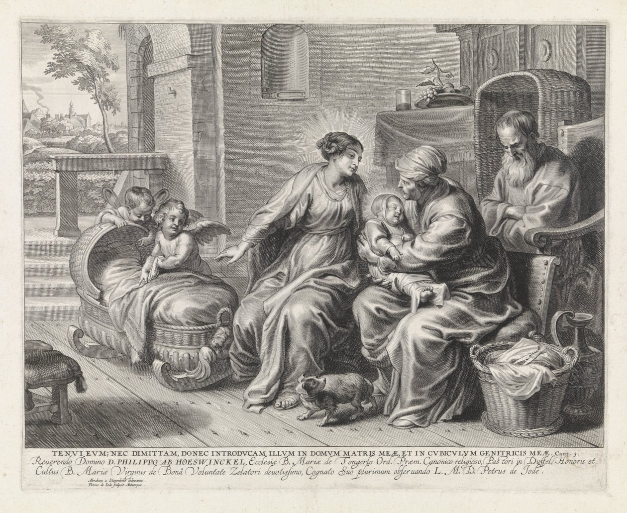 聖家族と聖アンナ 作： Pieter de Jode（II）