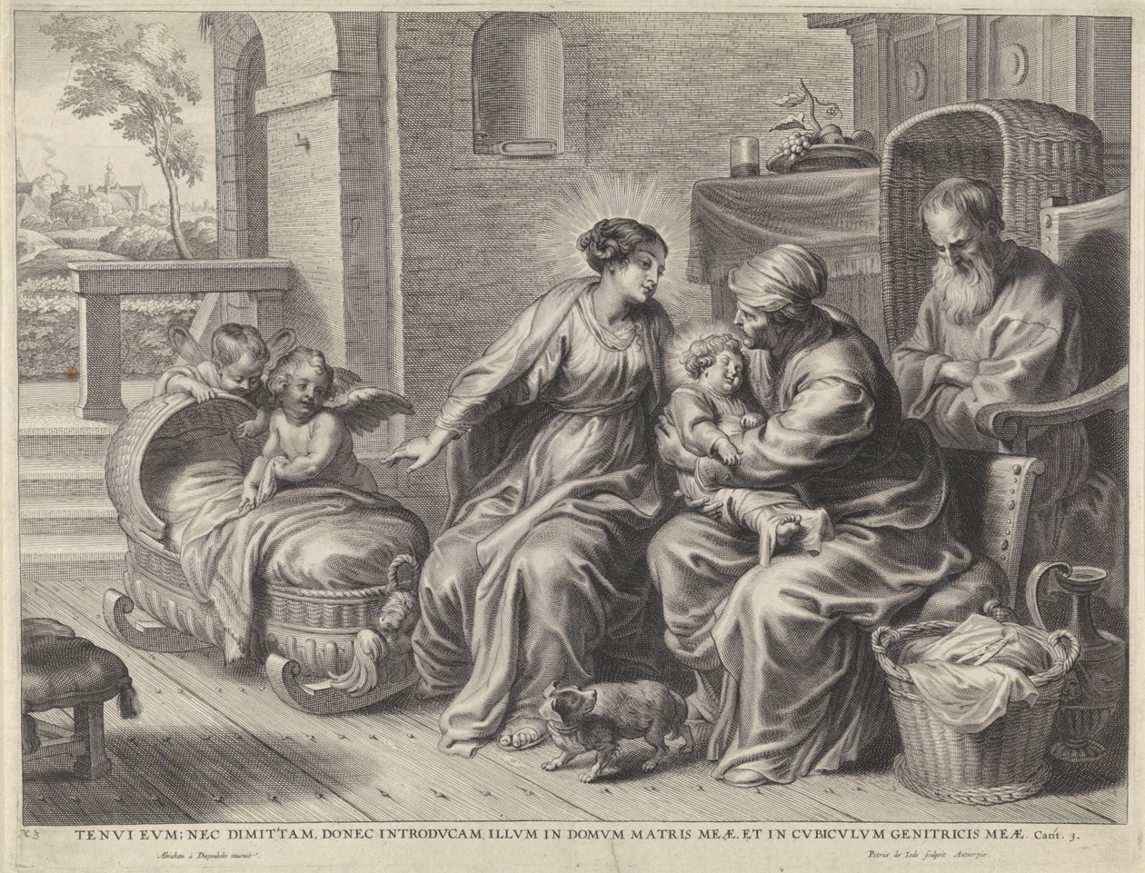 聖家族と聖アンナ 作： Pieter de Jode（II）