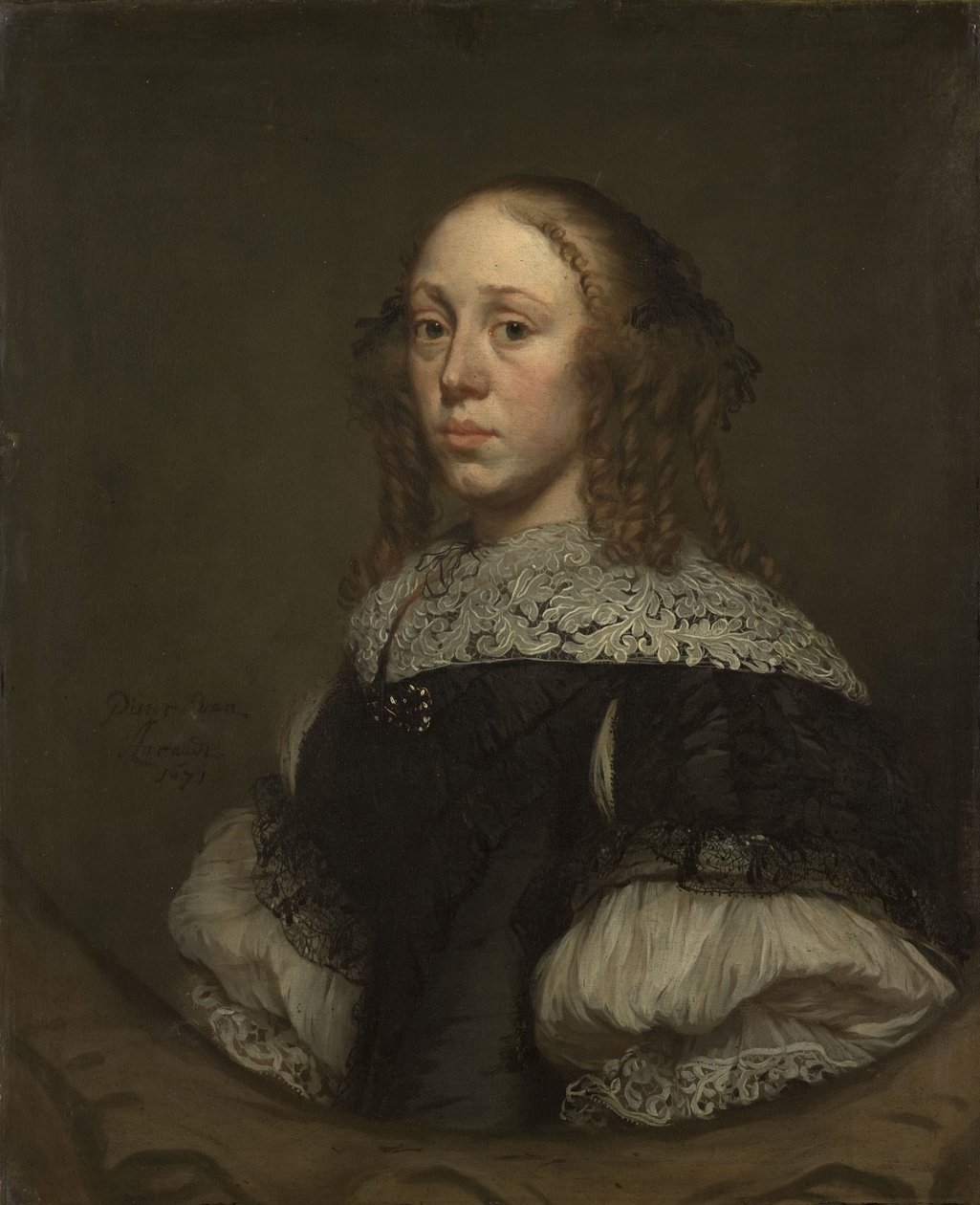 ある女性の肖像 作： Pieter van Anraedt
