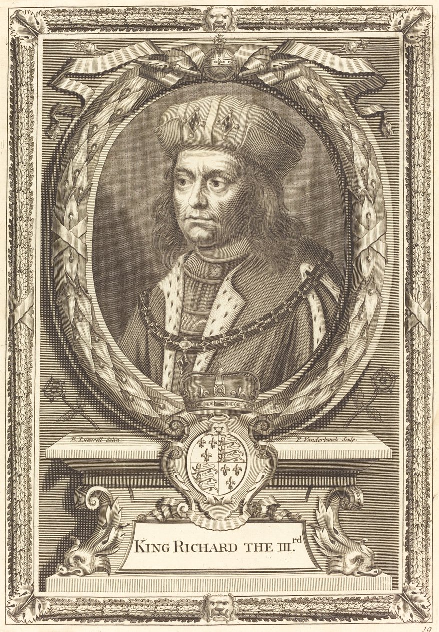 国王リチャード三世。 作： Pieter van der Banck