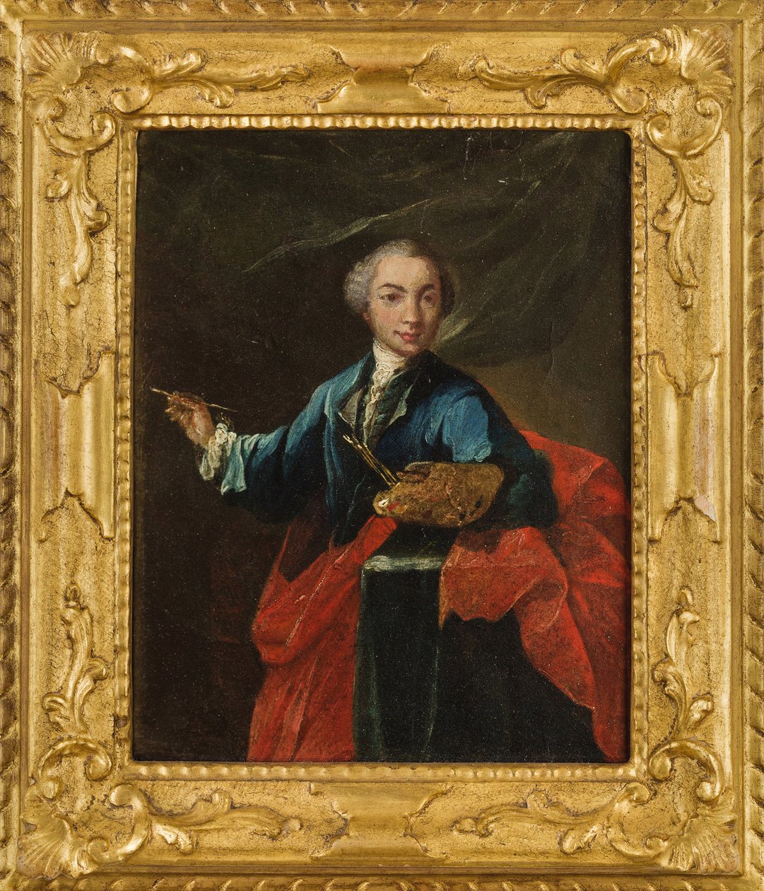 自画像、c。 1750。 作： ピエトロ・ロンギ
