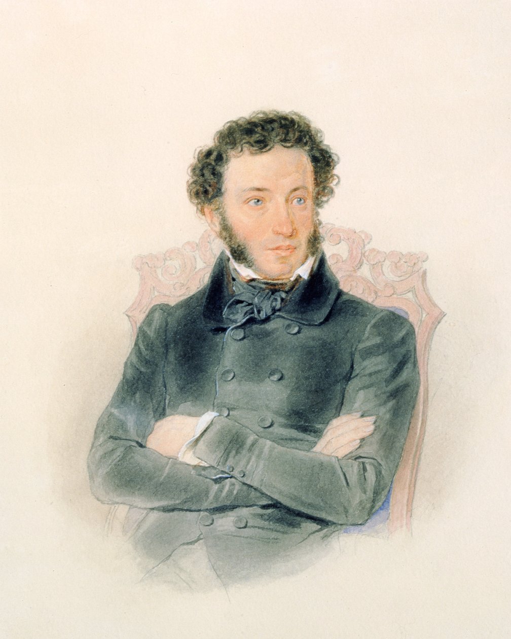 アレクサンドル・プーシキンの肖像（1799-1837）1836 作： ピョートル・イワノビッチ・ソコロフ