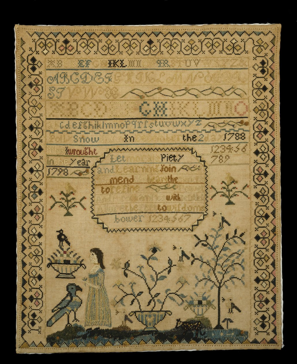 サンプラー、1798（リネンのシルク） 作： ポリースノー