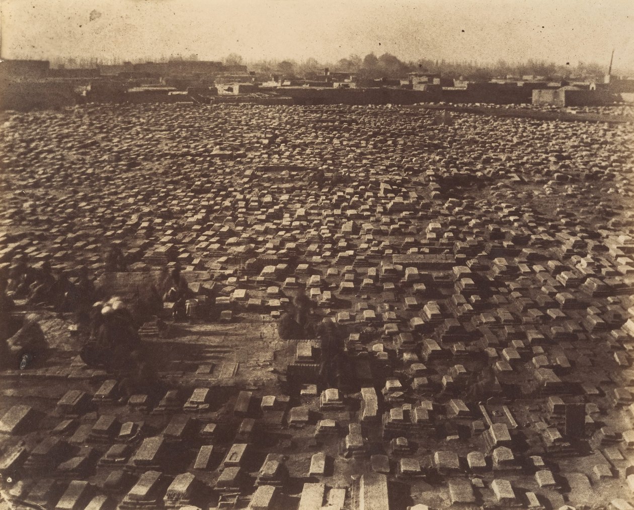 [MESHED の墓地]、1840 年代から 60 年代。 作： おそらくルイジ・ペッチェによるものです。