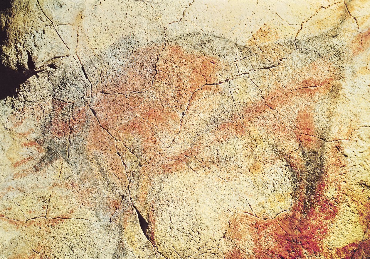 アルタミラ洞窟のバイソン、紀元前15000年頃（洞窟壁画） 作： 先史時代