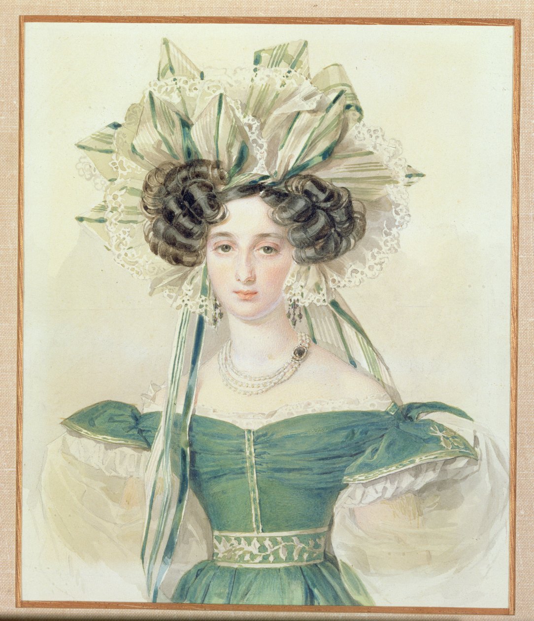 エリザベス・ボロンツォワ王女の肖像（1792-1856）、1823年頃 作： Pyotr Fyodorovich Sokolov
