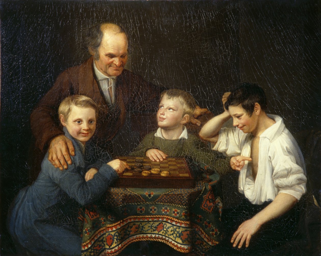 ドラフトゲーム、1824年 作： Pyotr Ivanovich Pnin