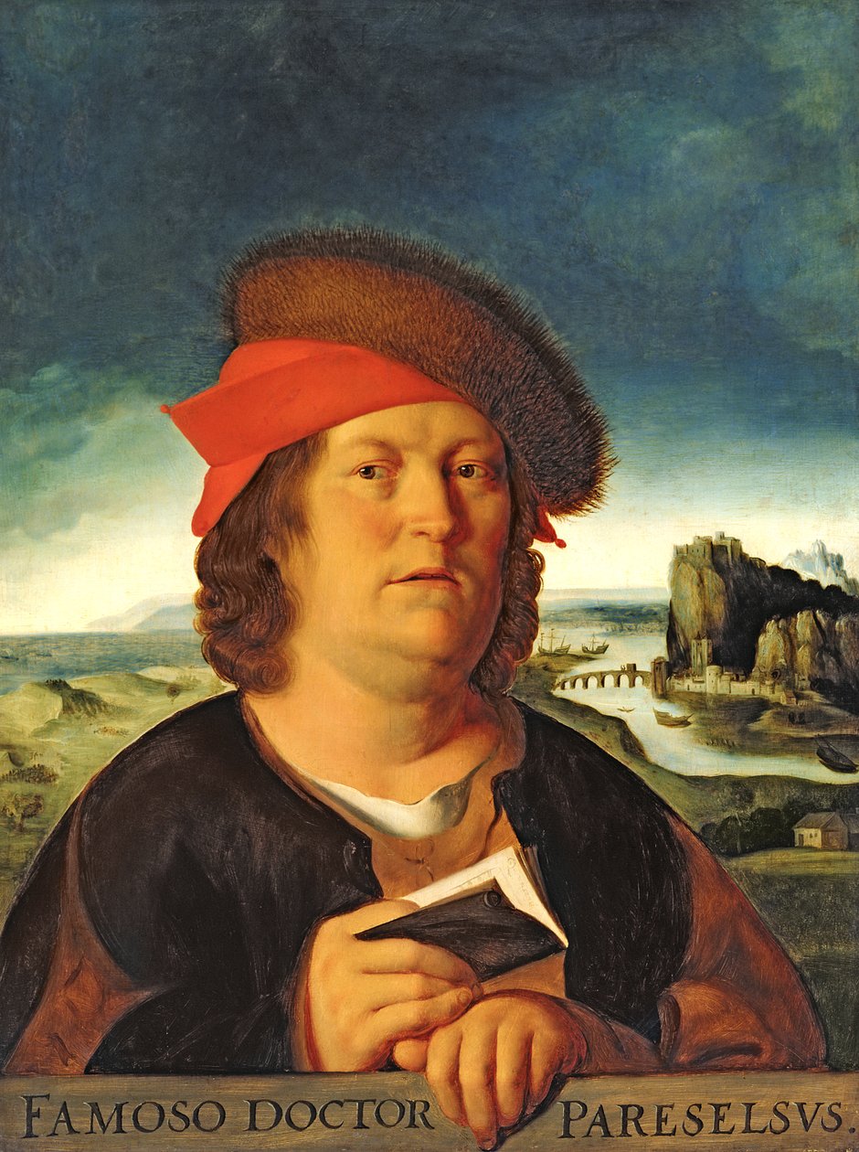 パラケルススと推定される肖像画（1493-1541） 作： クエンティン・マサイスまたはメトシス