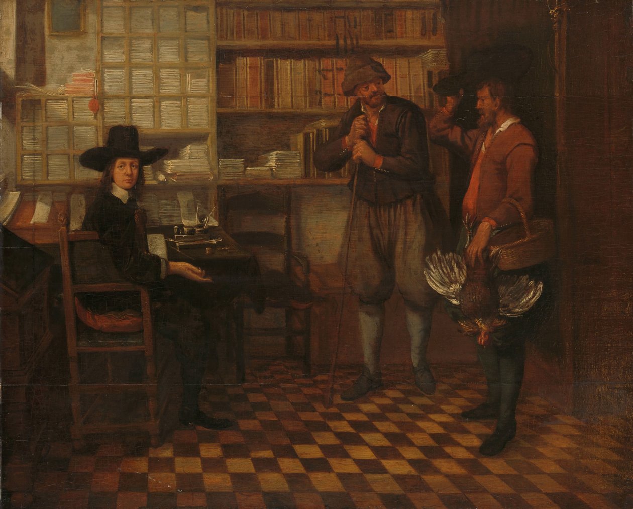 小作農の家賃 作： Quiringh Gerritsz van Brekelenkam（帰属）