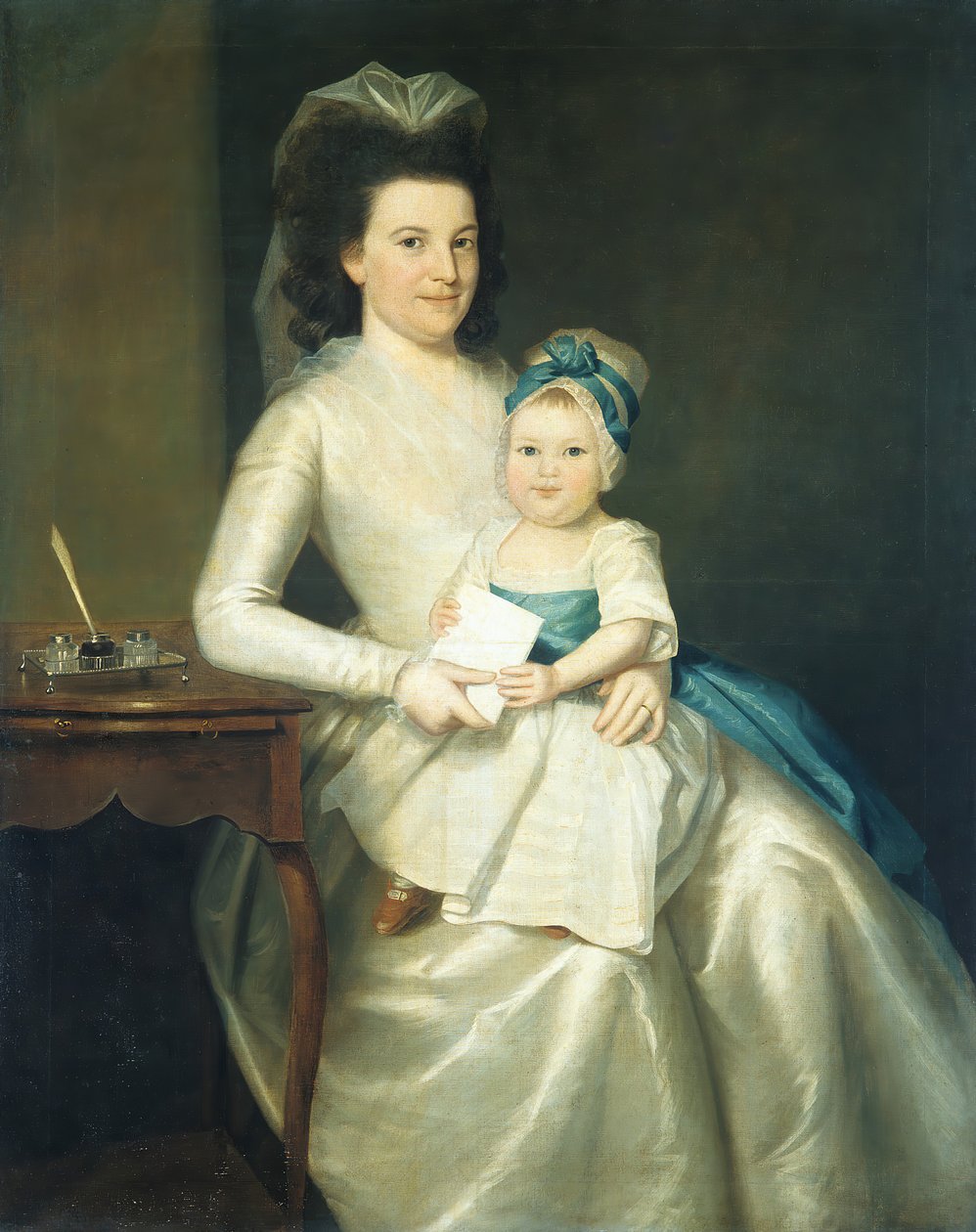 ウィリアムズ夫人と子供、1783年。 作： ラルフ・アール