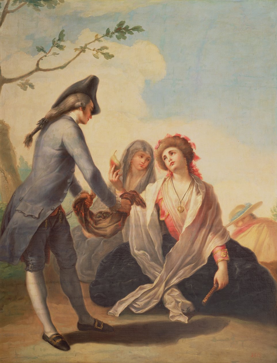 カントリーギフト。 c.1778 作： ラモン・バイユー・イ・スビアス