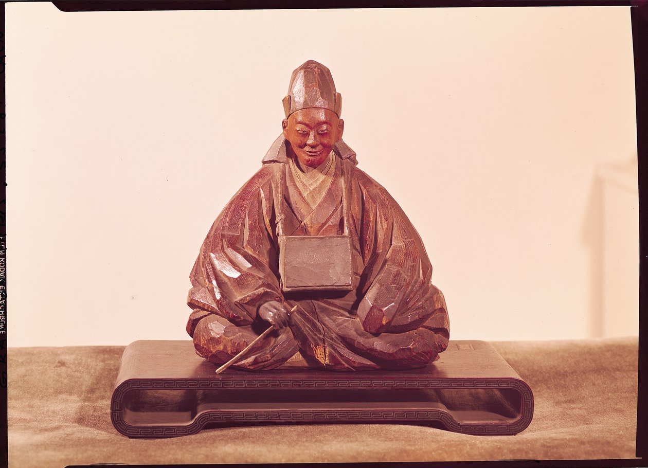 芭蕉の坐像（1644-94）江戸時代（1603-1868）（木） 作： クー・ラン