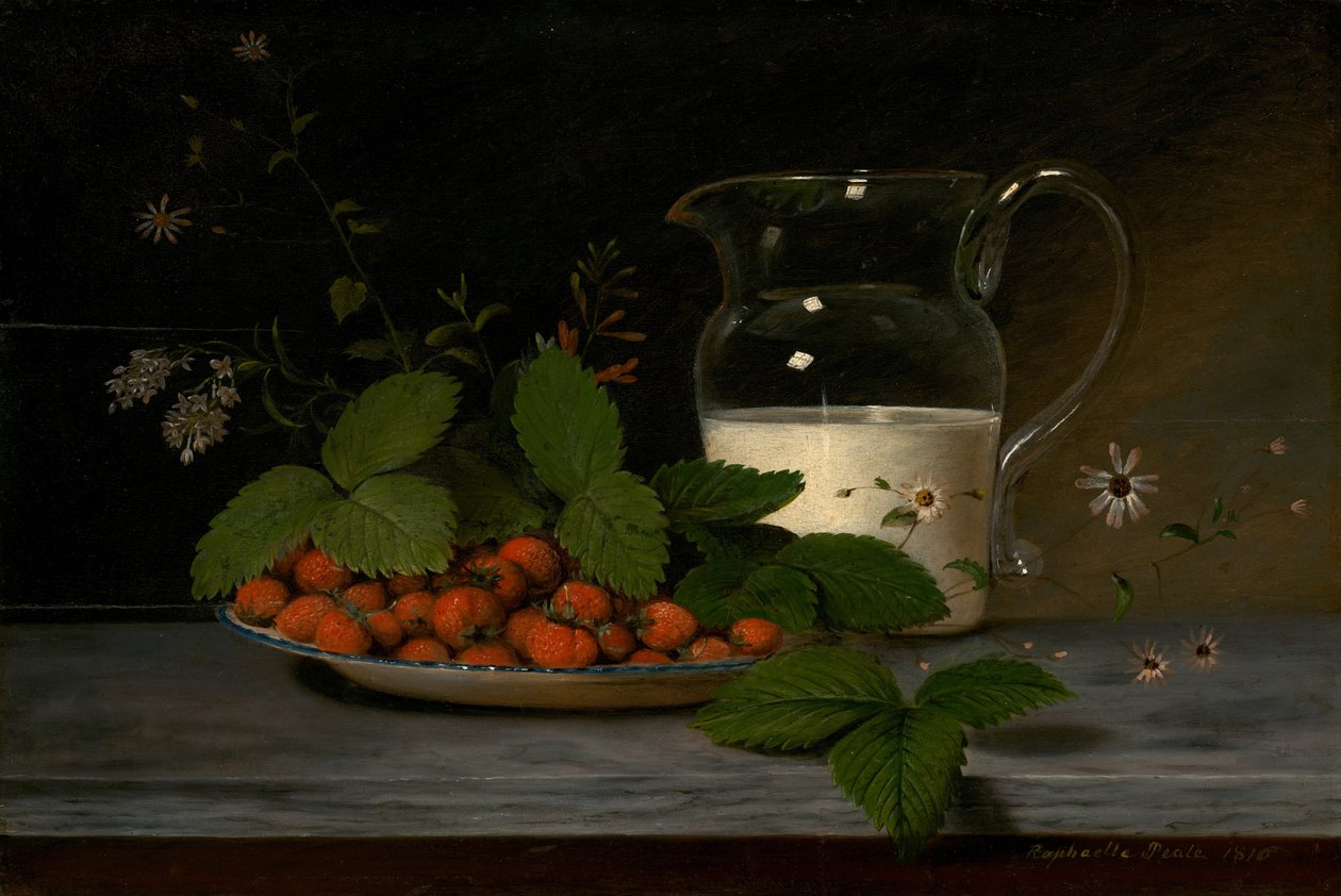 いちごとクリーム、1816年。 作： ラファエル・ピール