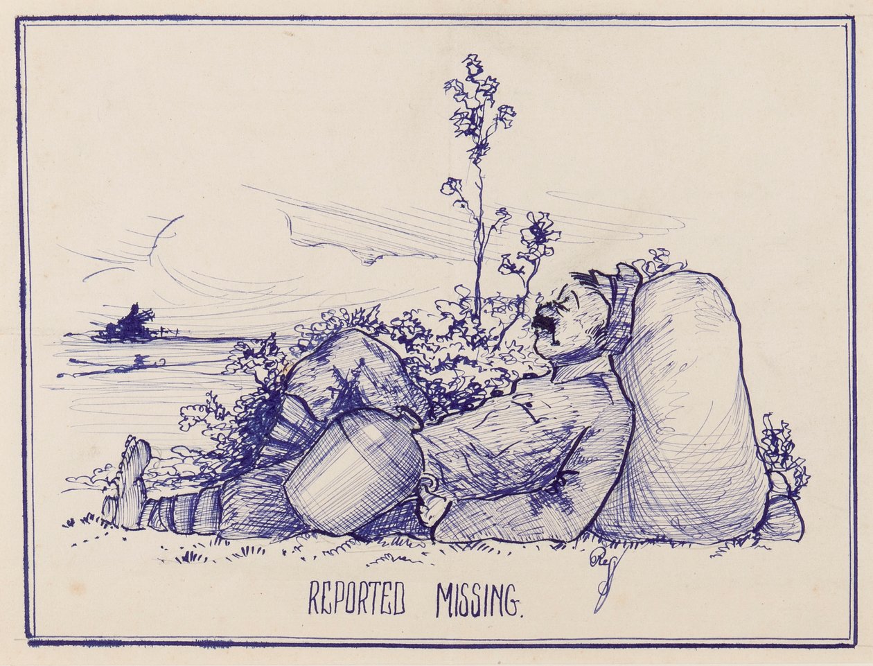報告されていない、1914-18 作： Reg G. Preston
