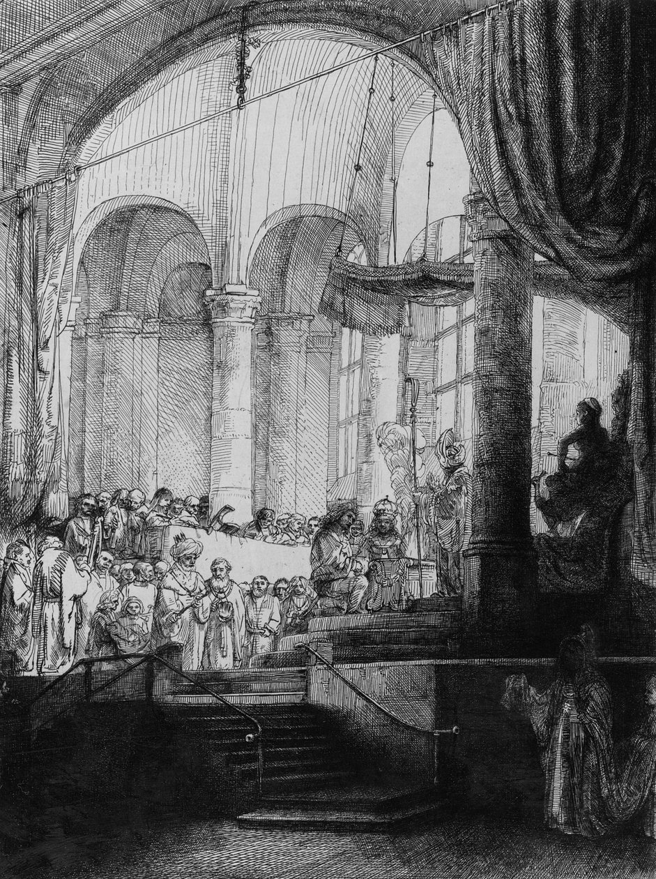メデア、またはジェイソンとクレウサの結婚、1648（エッチングとドライポイント） 作： レンブラント・ファン・レイン