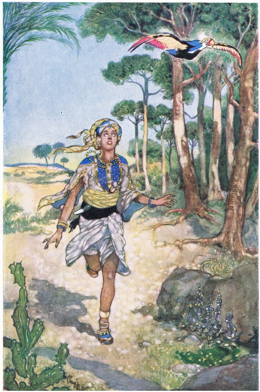 翌朝、鳥が木から木へと飛んでいくのを追って、1930年代 作： ルネ・ブル