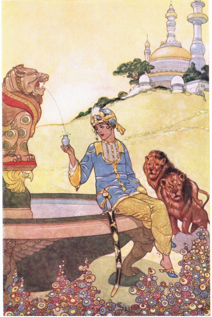 アーメド王子は1930年代に彼のボトルを満たします 作： ルネ・ブル