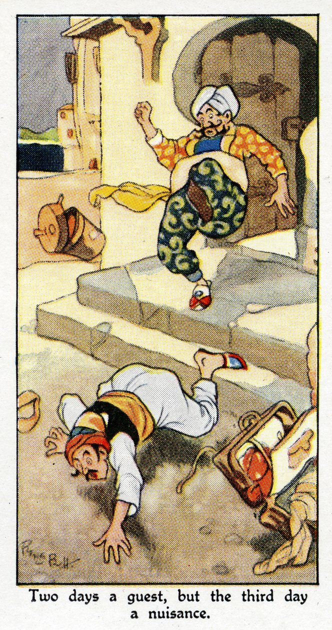 「2日間はゲスト、3日間は迷惑」1931年（498199も参照） 作： ルネ・ブル