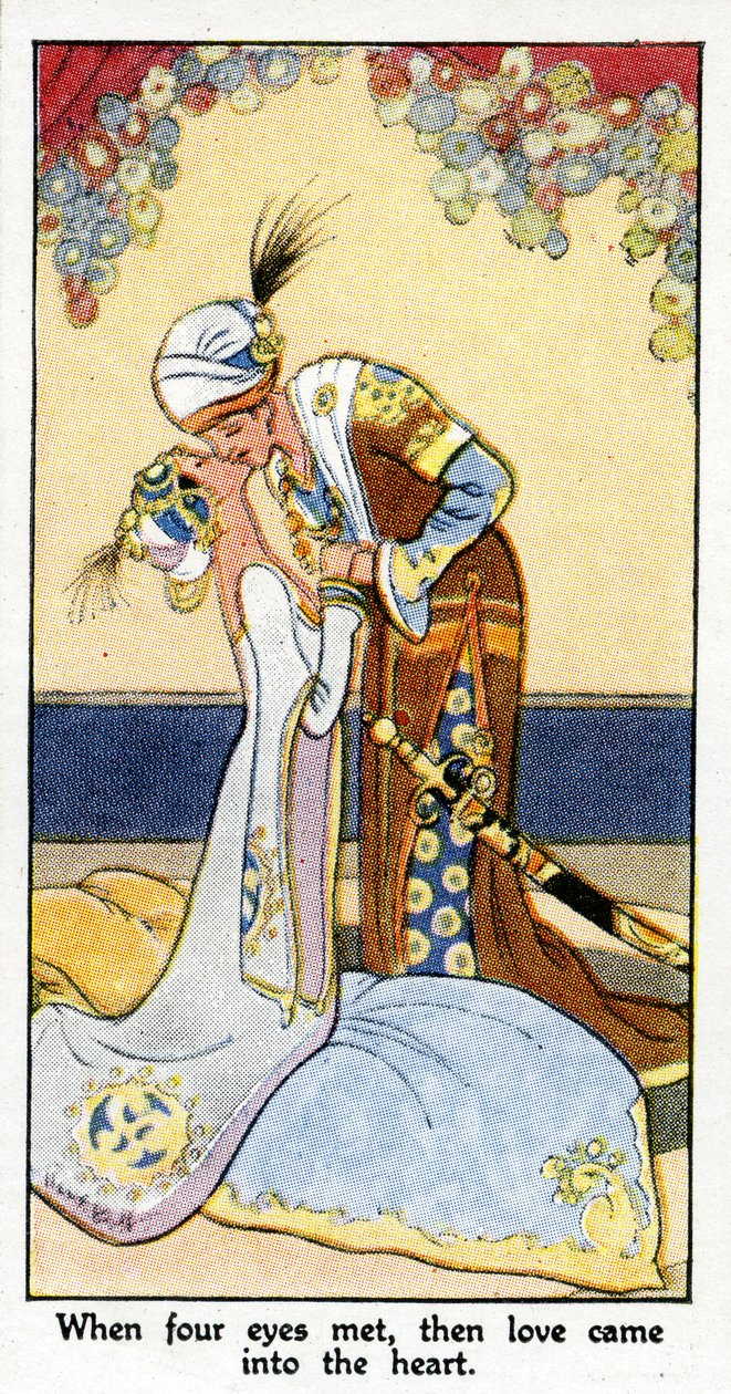 「4つの目が出会ったとき、愛は心に来た」、1931年（498203も参照） 作： ルネ・ブル