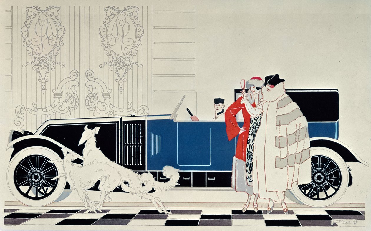 新しい6気筒ルノー、c.1920 作： ルネ・ビンセント