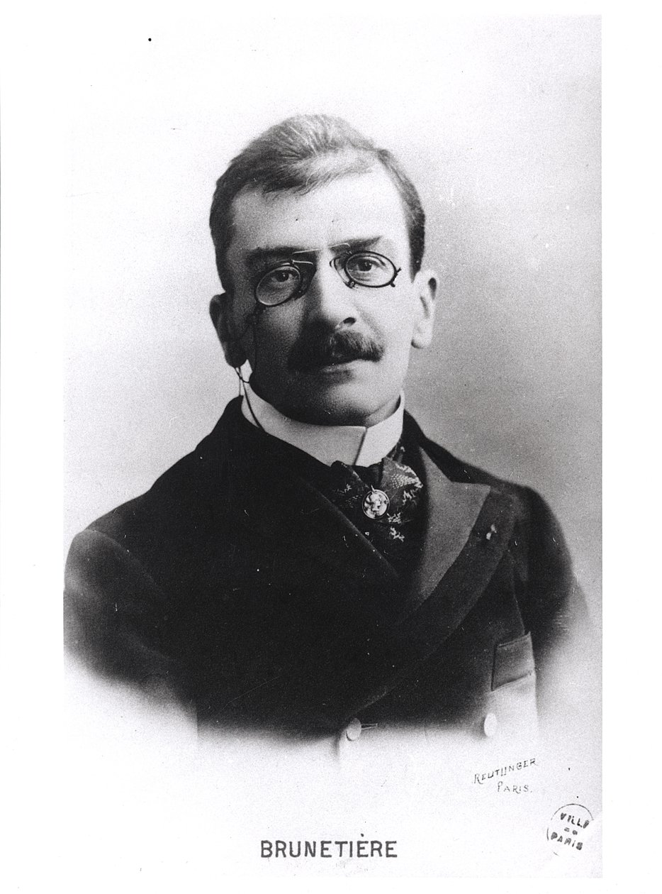フェルディナンド・ブルネティエールの肖像（1849-1906） 作： ロイトリンゲンスタジオ