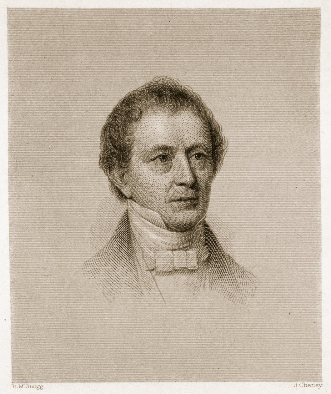 ジョンチェイニー（1801-85）によって刻まれたエドワードエベレット 作： リチャード・モレル・スタイグ