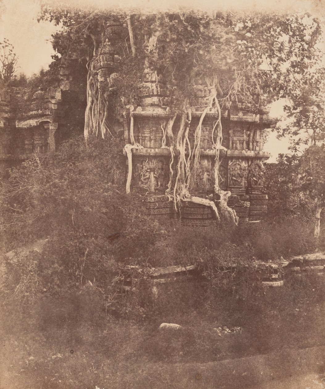 インド、ハリビードの寺院（1856-1857年）（写真 作： リチャードバナーオークリー