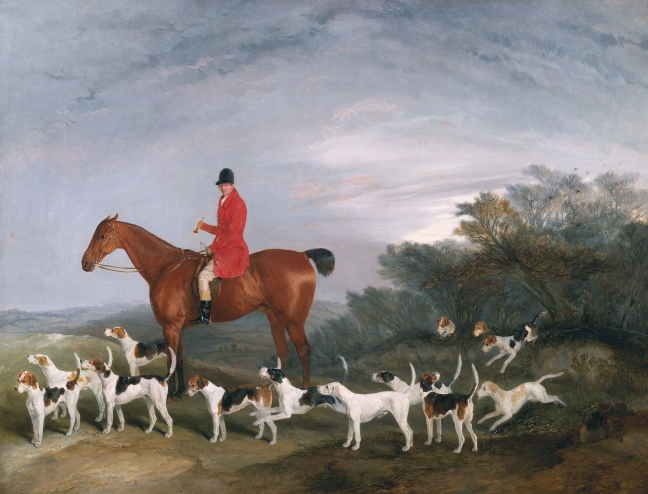 狩猟、1841 作： リチャード・バレット・デイビス