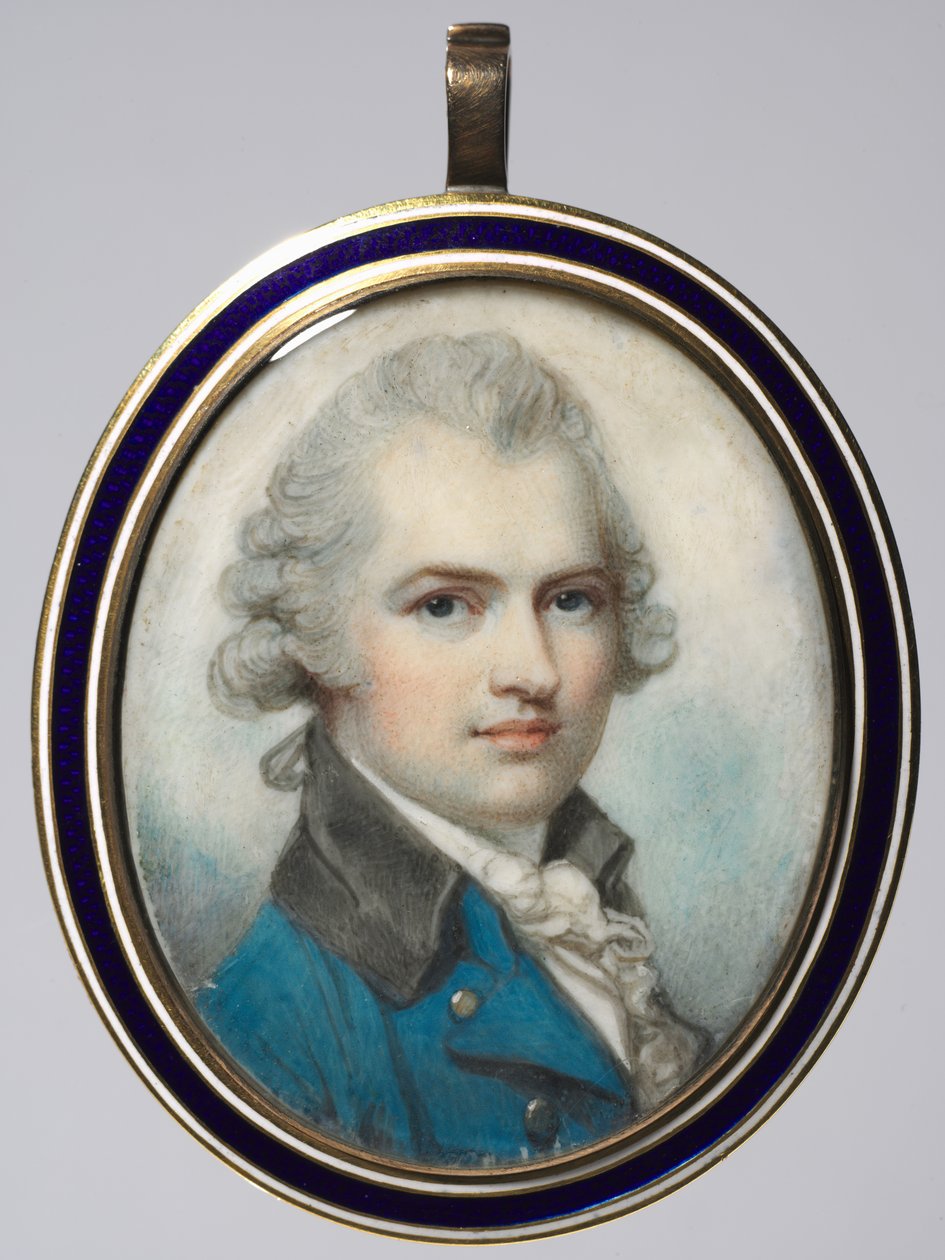 男の肖像c。 1790年。 作： リチャード・コズウェイ