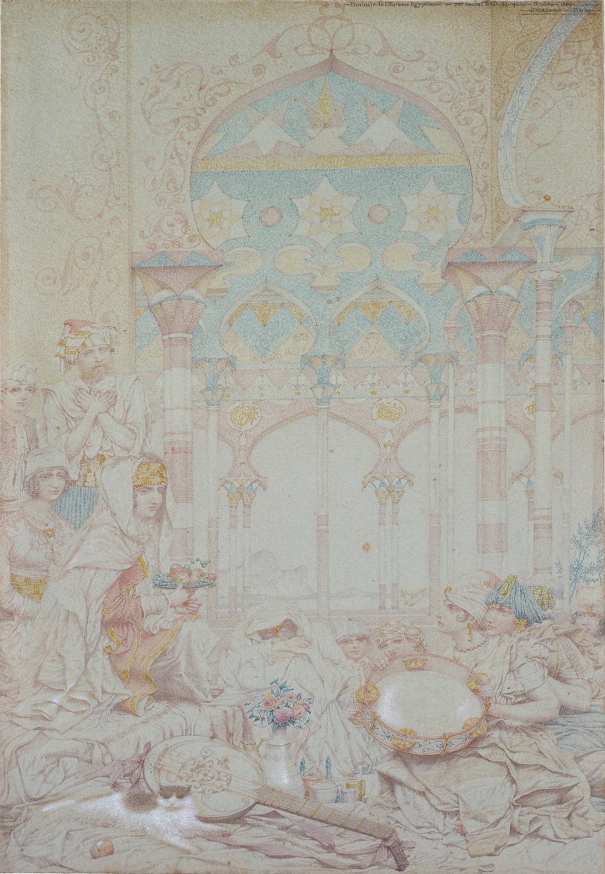エジプトのハレムのファンタジー（1865年 作： リチャード・ダッド