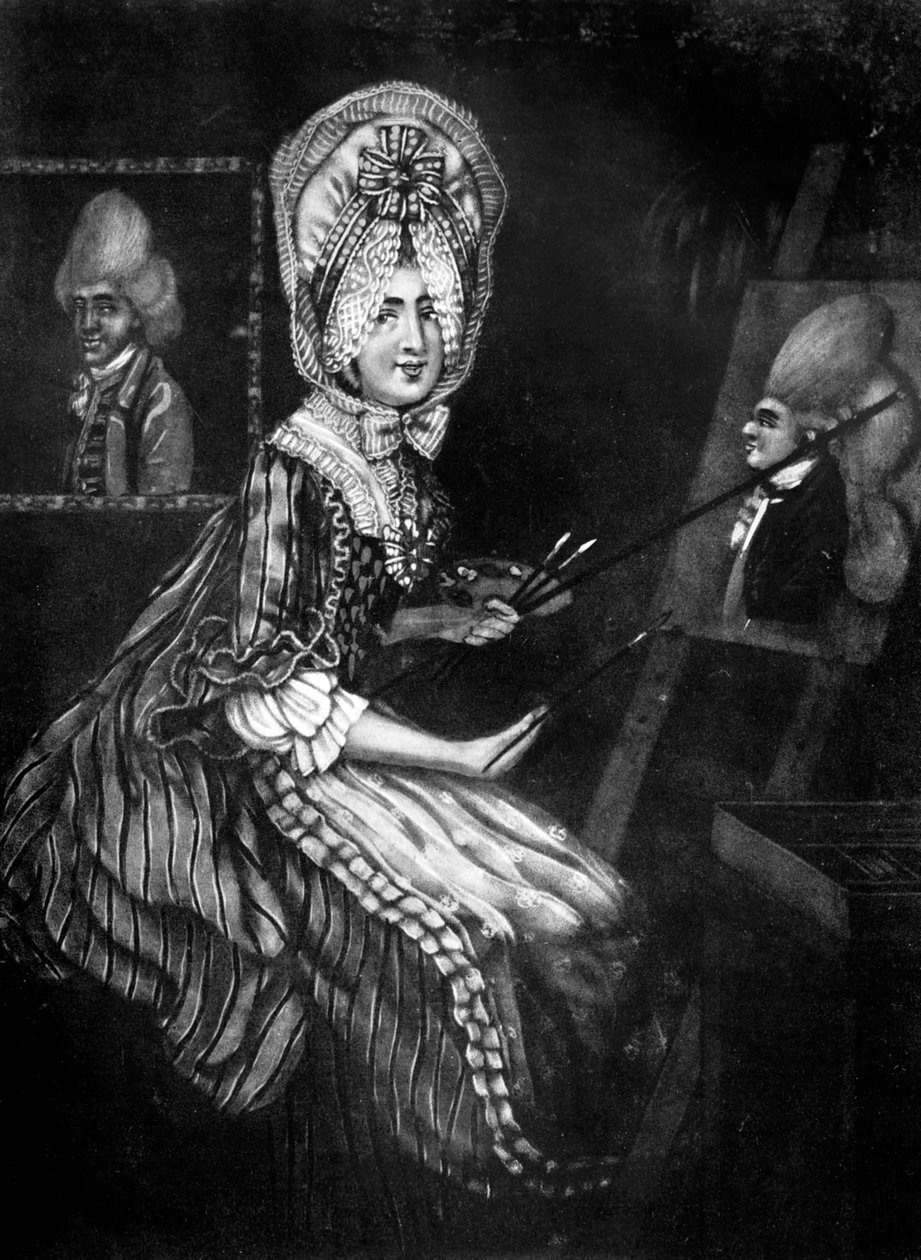 マカロニスのペイントレス、1770年。 作： リチャード・ダイトン
