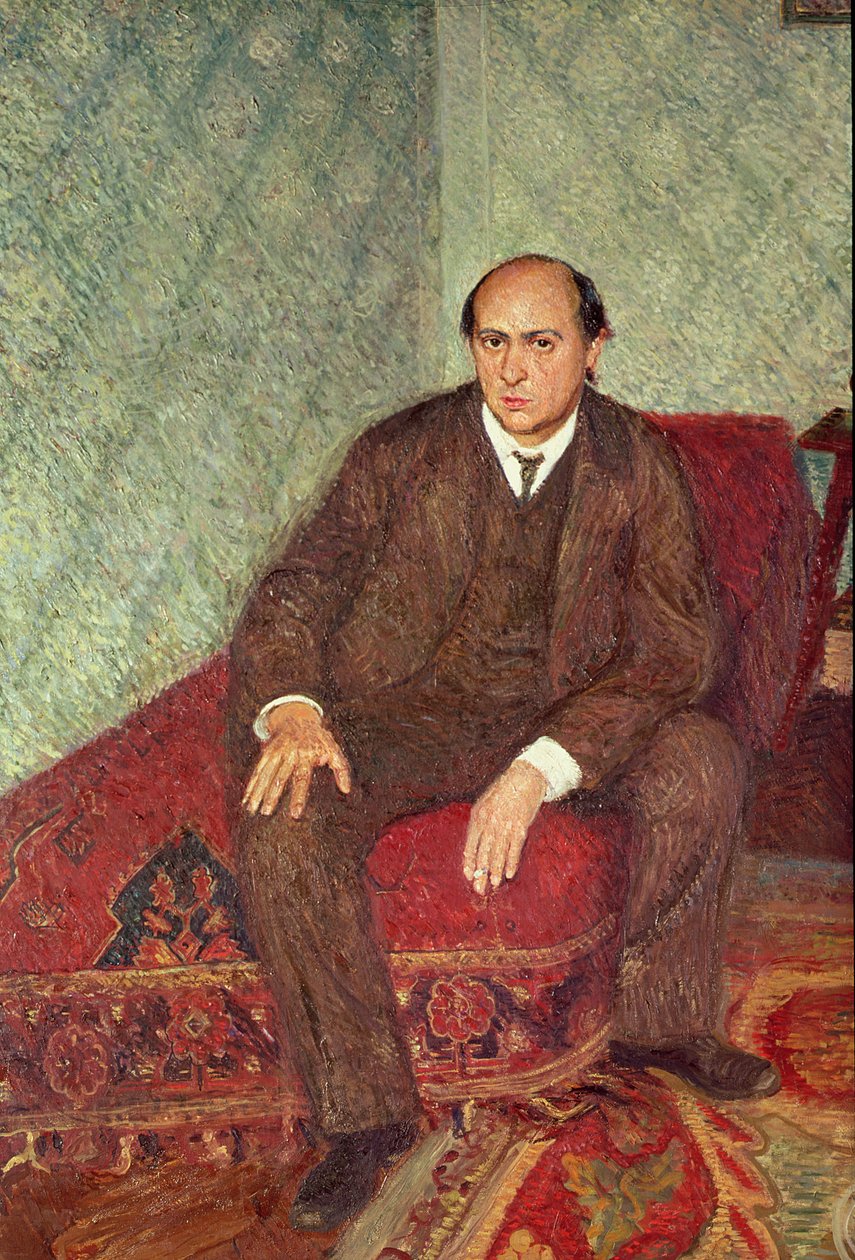 アーノルド・シェーンベルクの肖像（1874-1951）、1905-6年頃 作： リチャード・ガーストル