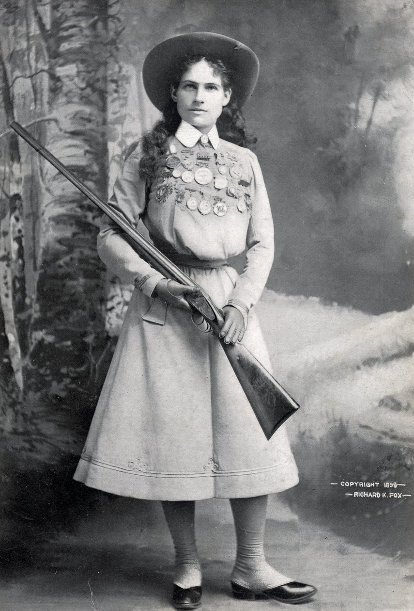 アニーオークリー、パブ。 c.1899 作： リチャード・カイル・フォックス