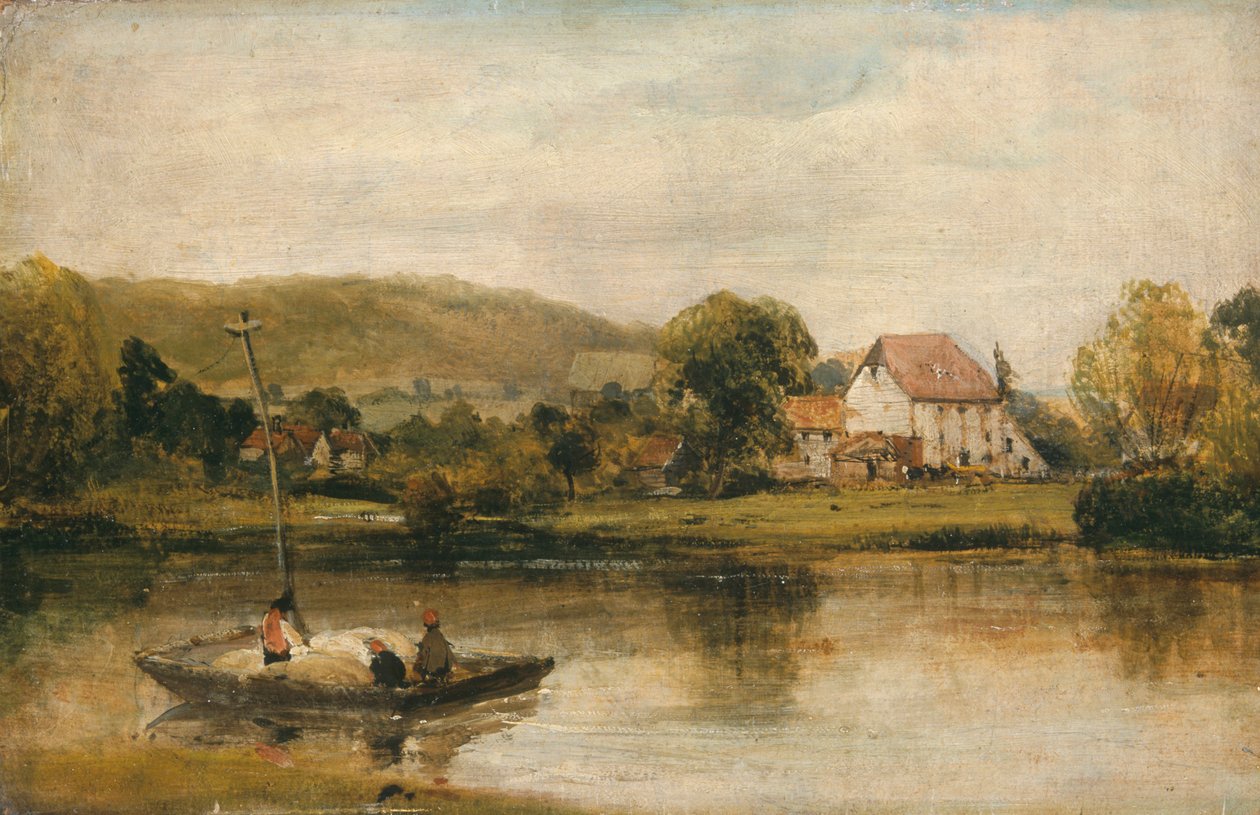 ノルマンディーの農場」1821年～1828年 作： リチャード・パークス・ボニントン
