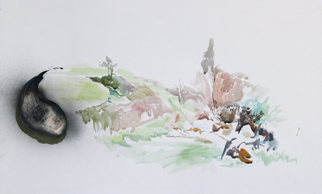 フライチップ、2015年（水彩画） 作： ロブ・D・デイヴィス