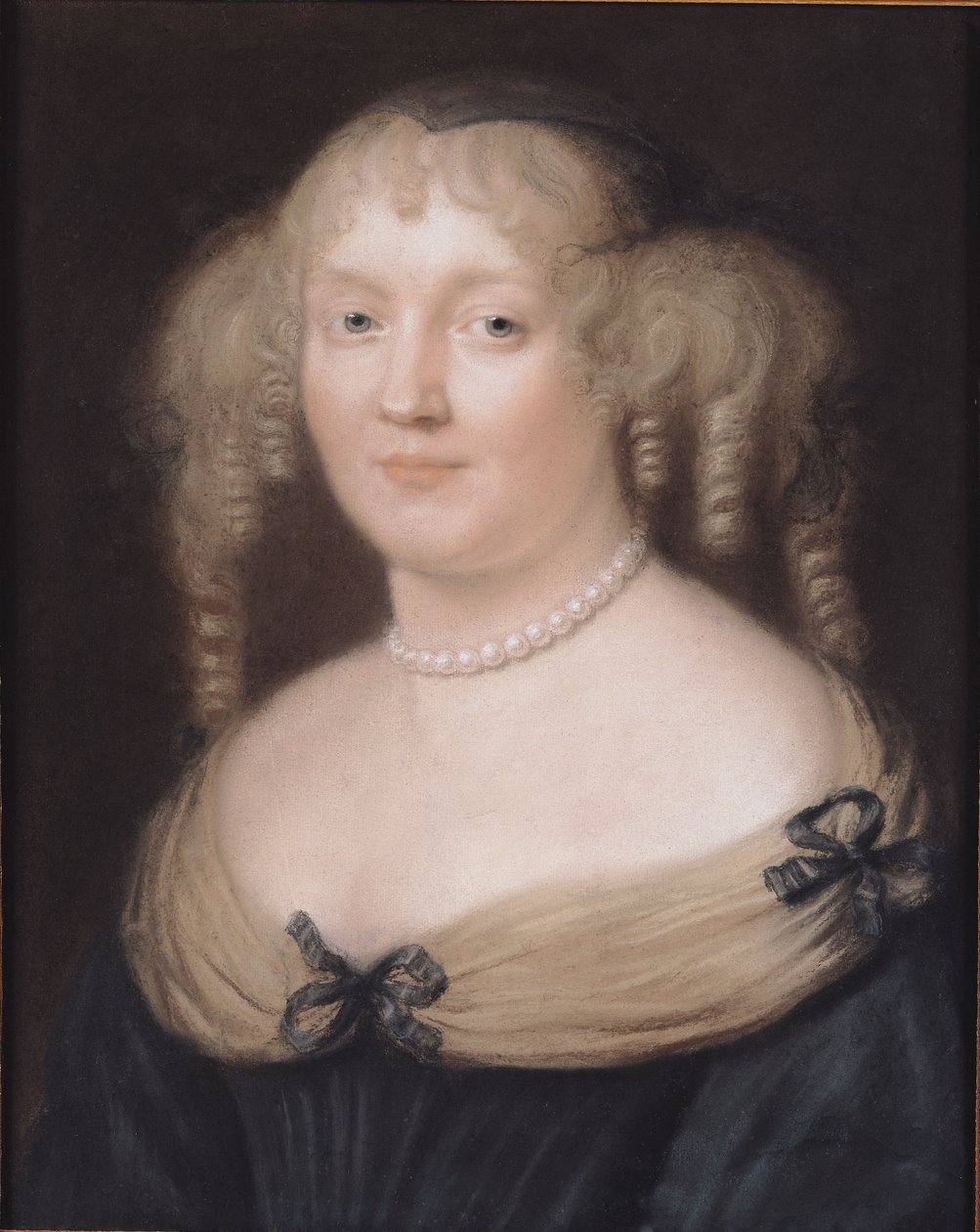 マリー・ド・ラブタン・シャンタルの肖像（1626-96）セビーヌ侯爵、1670年頃（紙にパステル） 作： ロバート・ナントゥイユ