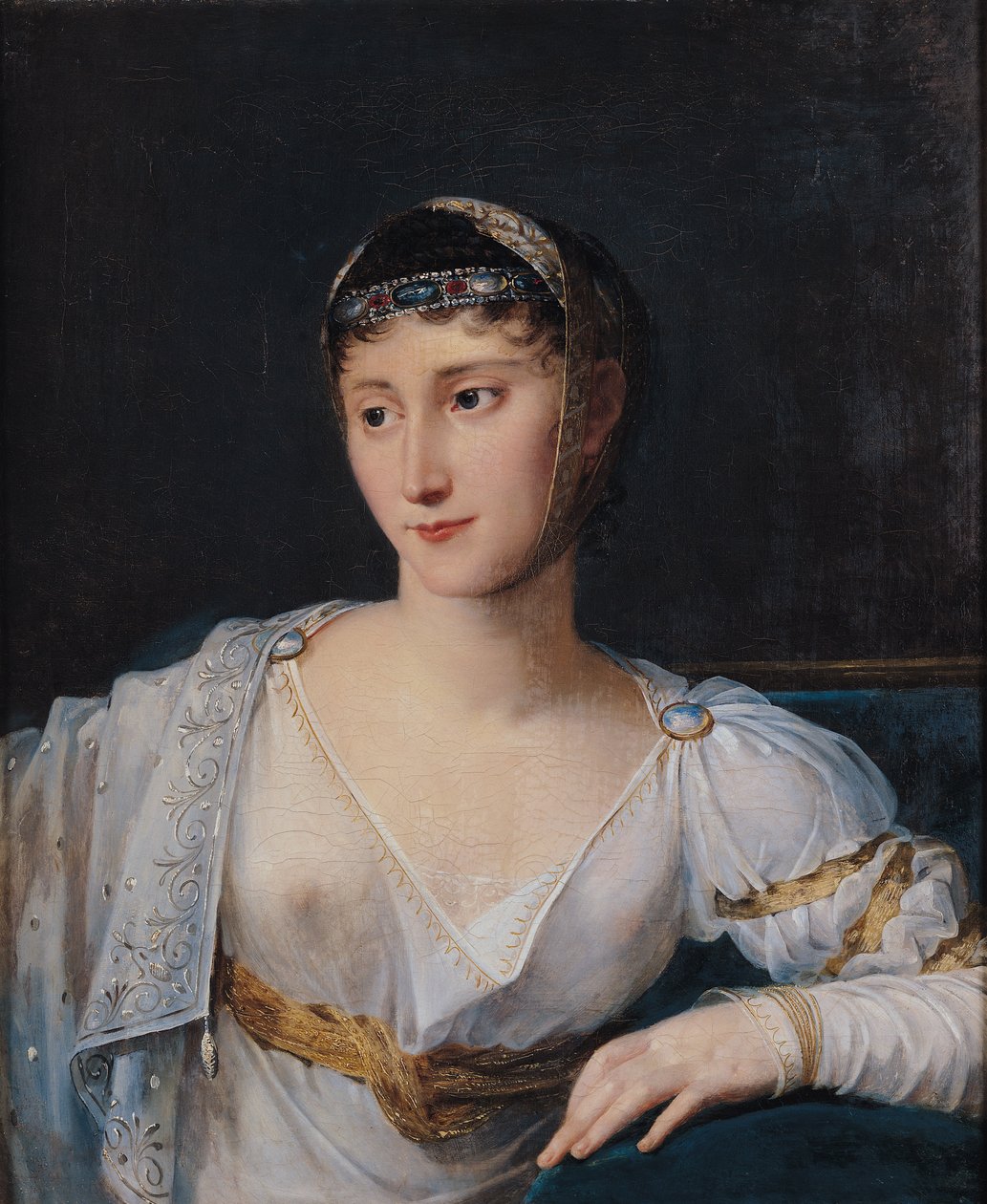 マリー=ポーリンボナパルトの肖像（1780〜1825年）、ボルゲーゼ王女、1806年 作： ロバート・ルフェーブル