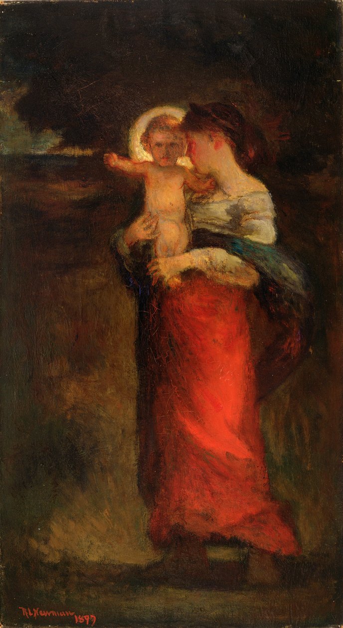 マドンナと子供、1897 作： ロバート・ロフティン・ニューマン
