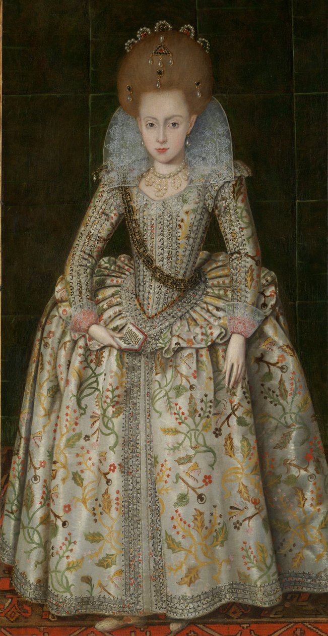エリザベス王女（1596〜1662年）、ボヘミア王妃、1606年頃 作： ロバート・ピーク
