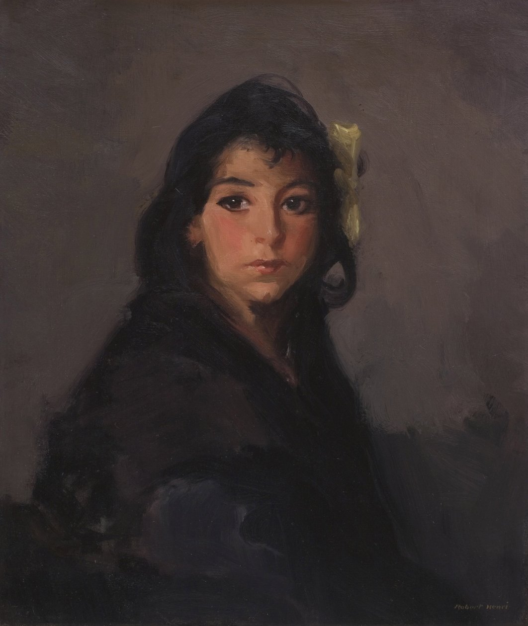 ジプシーの少女（バルビーナ）、1912 作： ロバート・コザード・アンリ