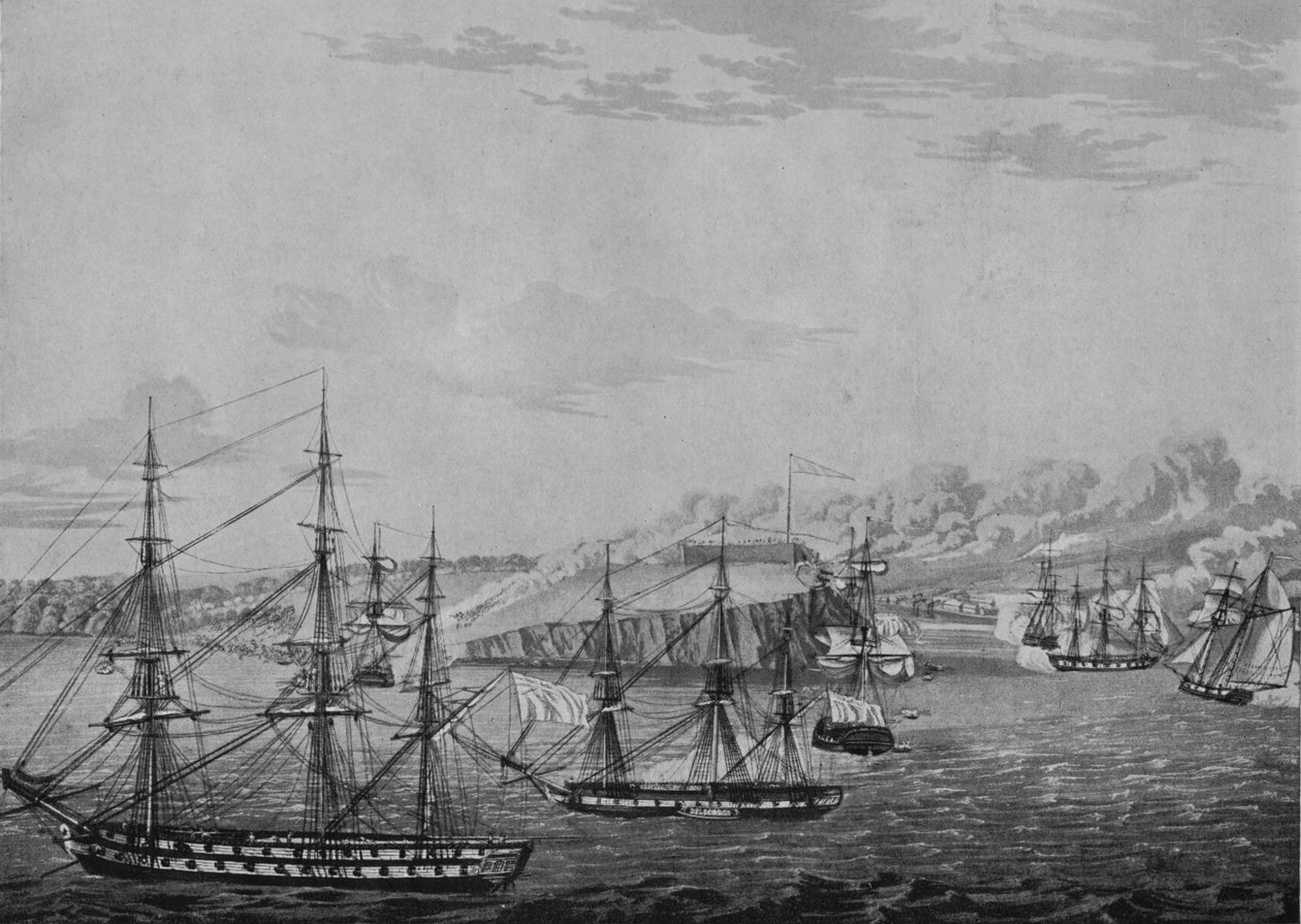オズウィーゴ陥落、c1815 作： ロバート・ハベル