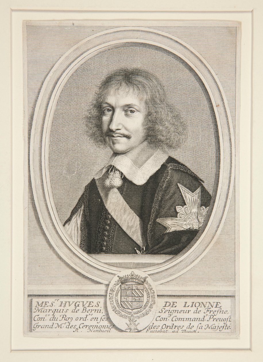 ユーグ・ド・リオーネ、ベルニ侯爵 (1611-1671) 作： ロバート・ナントゥイユ