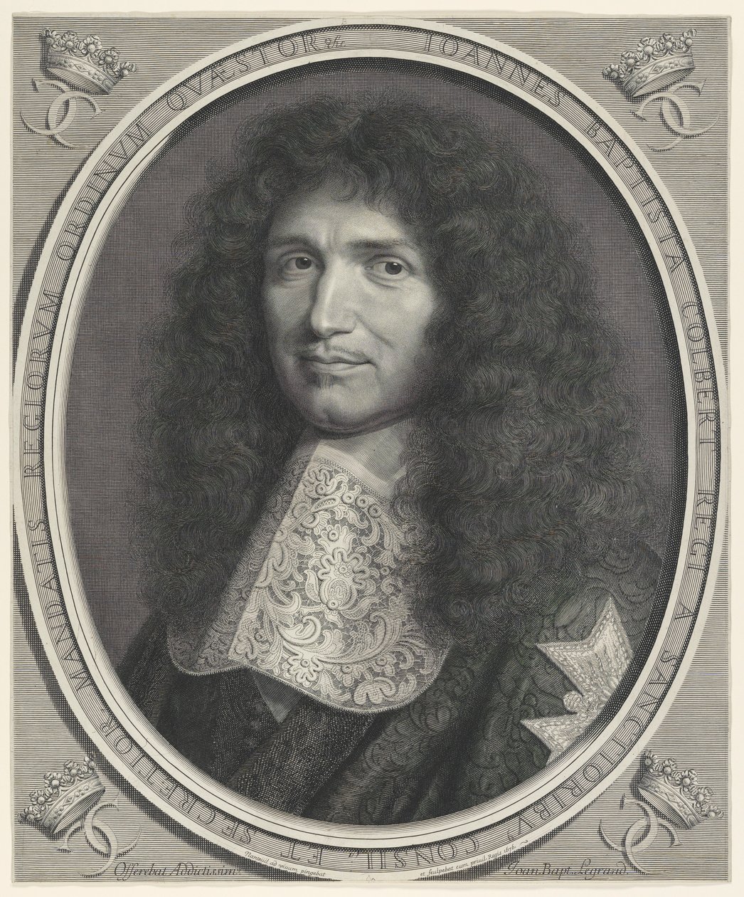ジャン・バティスト・コルベール (1619-1683) 作： ロバート・ナントゥイユ