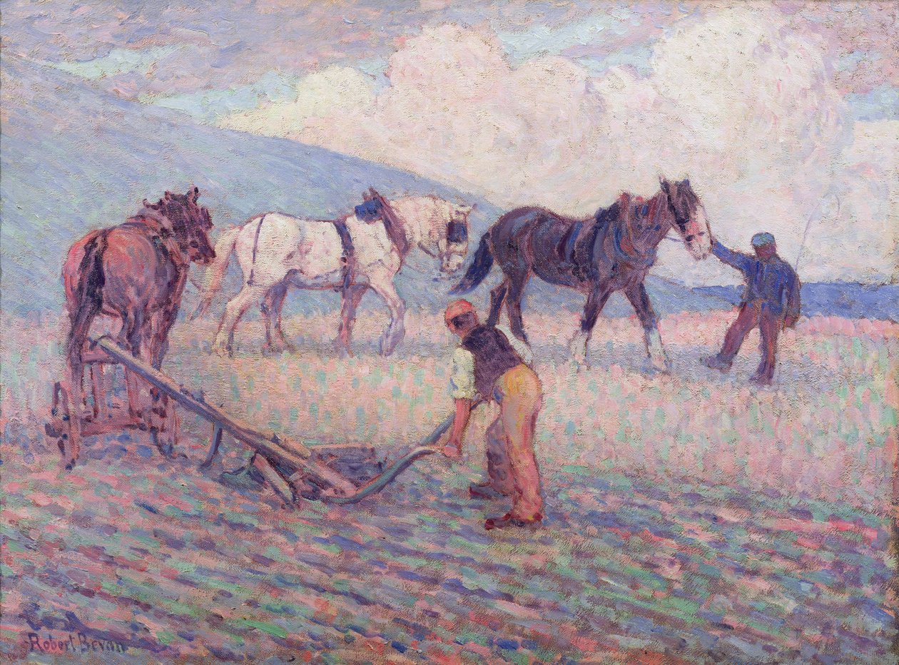 ターンライスプラウ、1909年頃 作： ロバート・ポヒル・ベヴァン