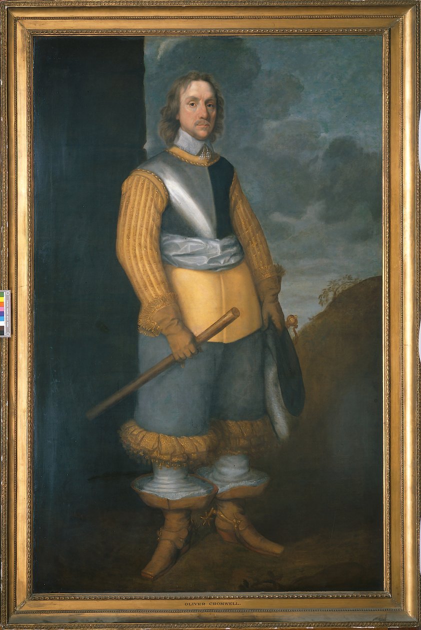 オリバー・クロムウェル、c.1649-50（キャンバスに油彩） 作： ロバート・ウォーカー