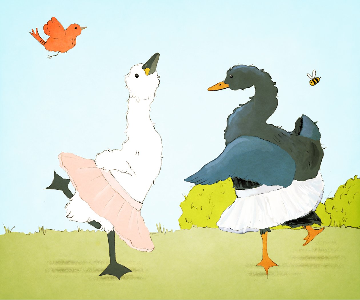 白鳥の湖、2020年（デジタル） 作： ロバータ・マレー